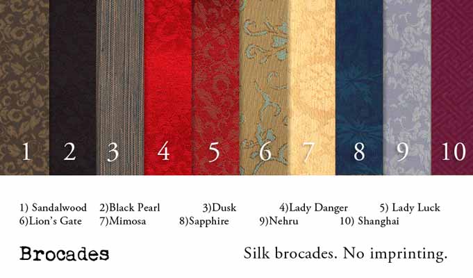 silk brocades