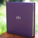 Classic matted album in purple and gold